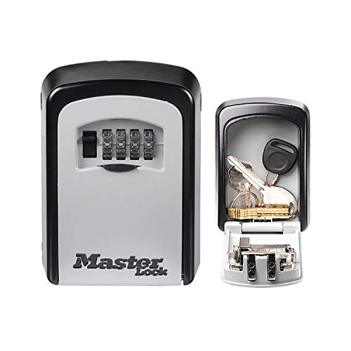 Detalle de Master Lock Boîte à clés sécurisée avec fixation murale – Extérieur, 11,9 x 8,5 x 3,6 cm