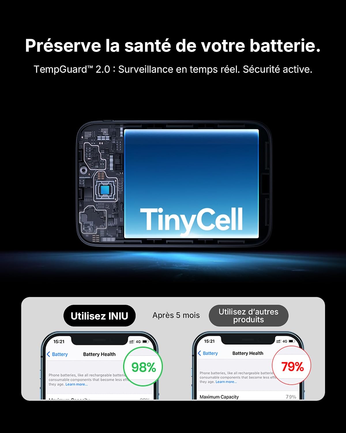 Thumbnail 6 de INIU Batterie Externe Ultra Mini 10000 mAh 45W – Charge Rapide et Compacité Exceptionnelle