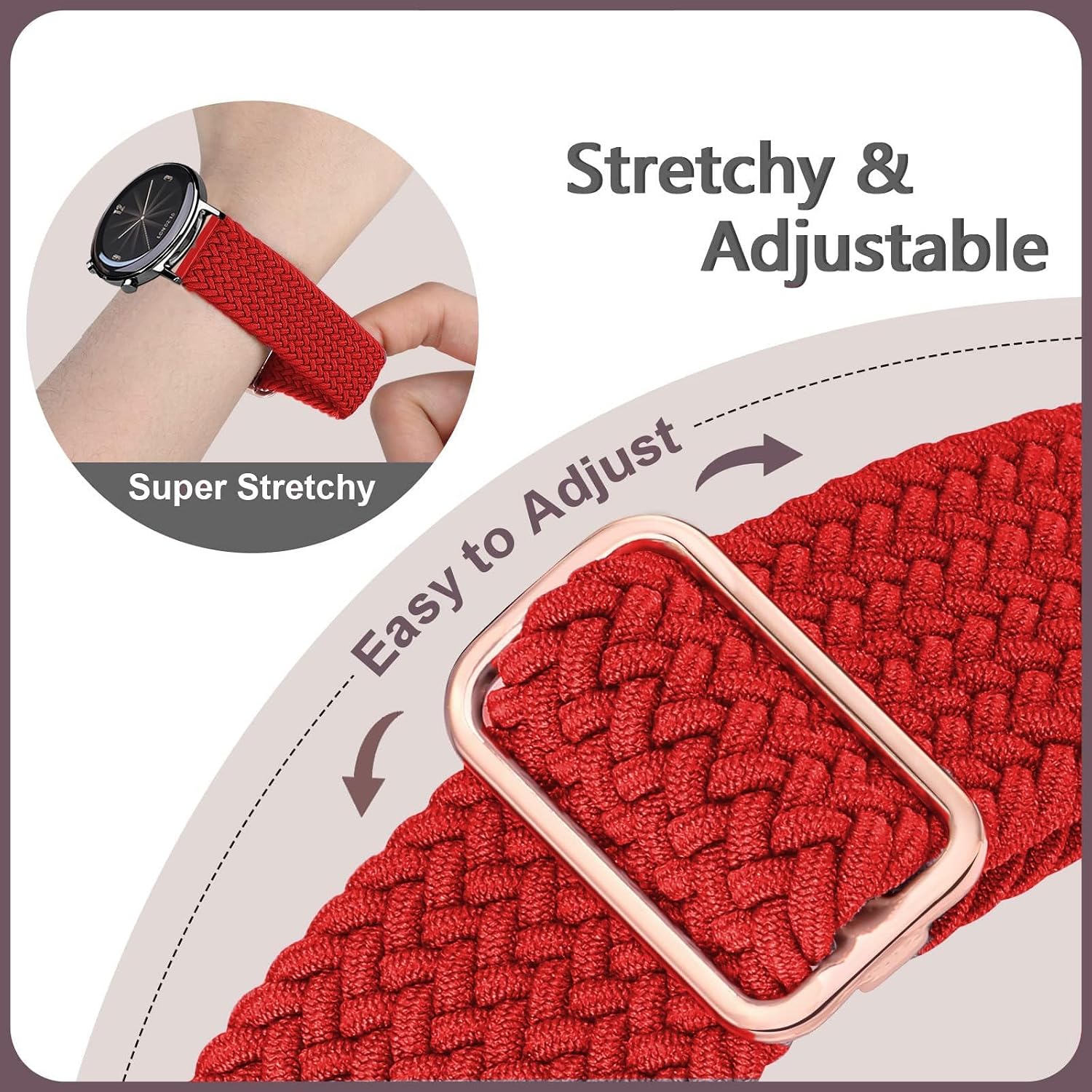 Detalle de Samsung Galaxy Watch braided 20mm nylon strap