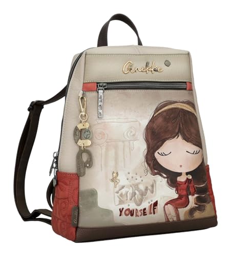 Detalle de Anekke Mochila Muse: viaje visual a la Grecia clásica con estilo moderno