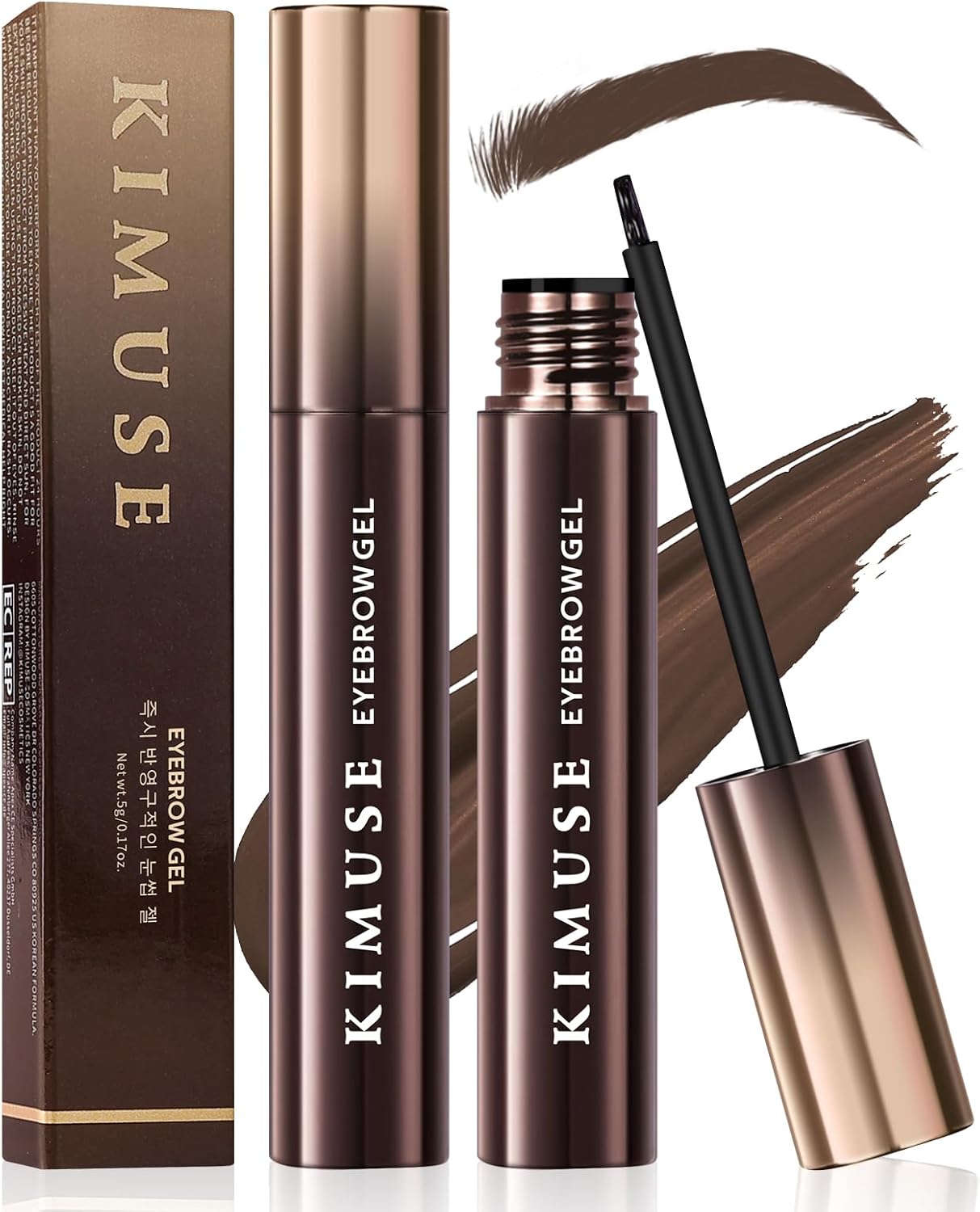 Detalle de KIMUSE Eyebrow Gel: Gel per Sopracciglia a Lunga Tenuta, Impermeabile e Anti-Transfer