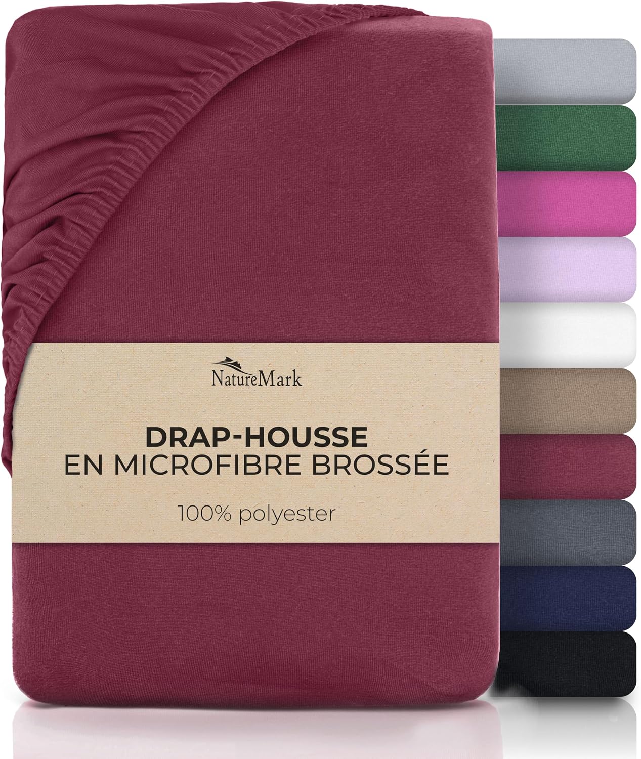 Thumbnail 6 de NatureMark NM-BMF-90-A-140 microvezel hoeslaken 140 x 200 cm, antraciet