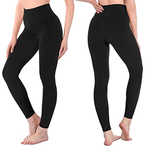 Thumbnail 1 de SINOPHANT Leggings de yoga mujer con cintura alta y efecto vientre control, 2 negro/gris (L-XL)