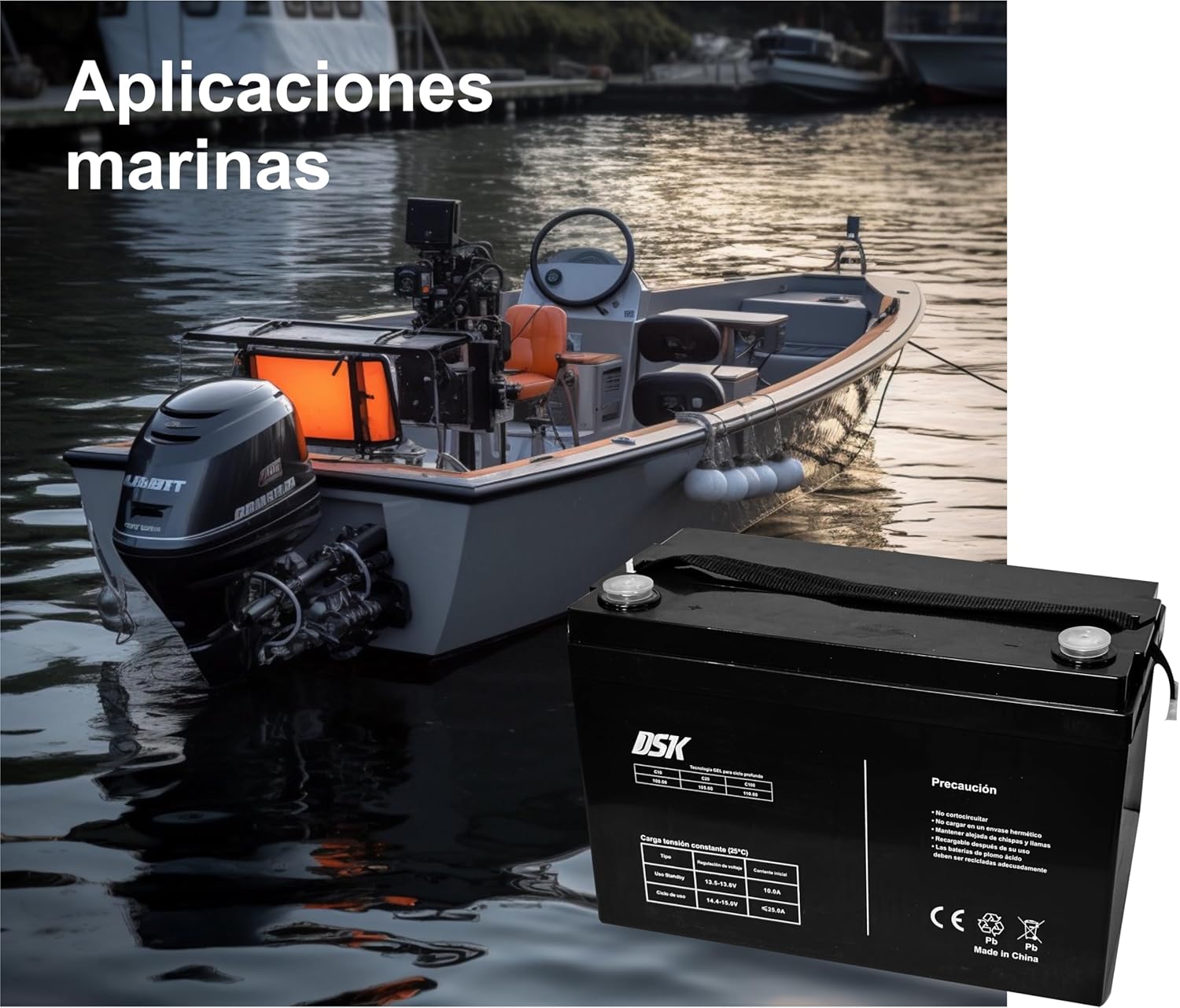 Thumbnail 6 de DSK DSK 10320 – Batterie au plomb AGM scellée 6V 7Ah rechargeable