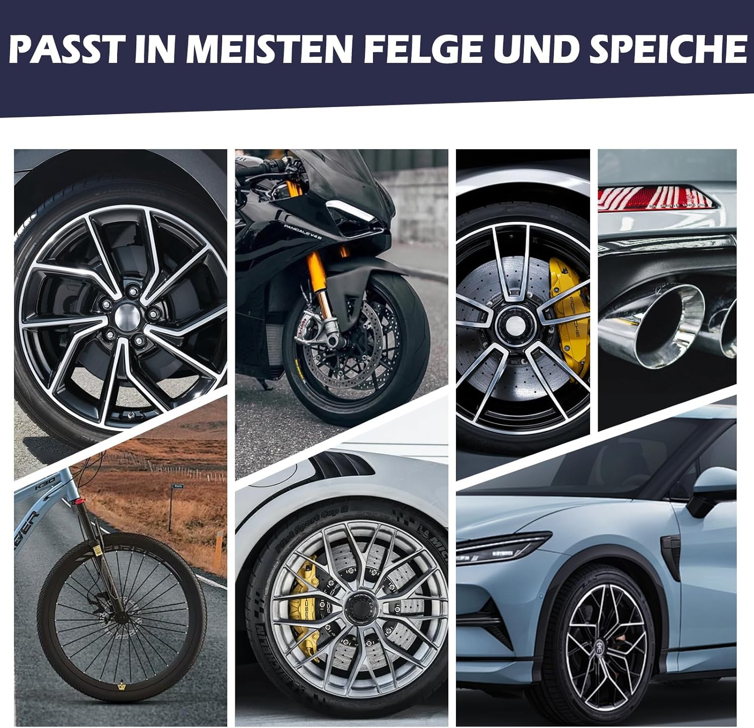 Thumbnail 6 de Kasauber Felgenbürste für Akkuschrauber – Wheel Brush für Felgenreinigung an Auto, Motorrad & Fahrrad