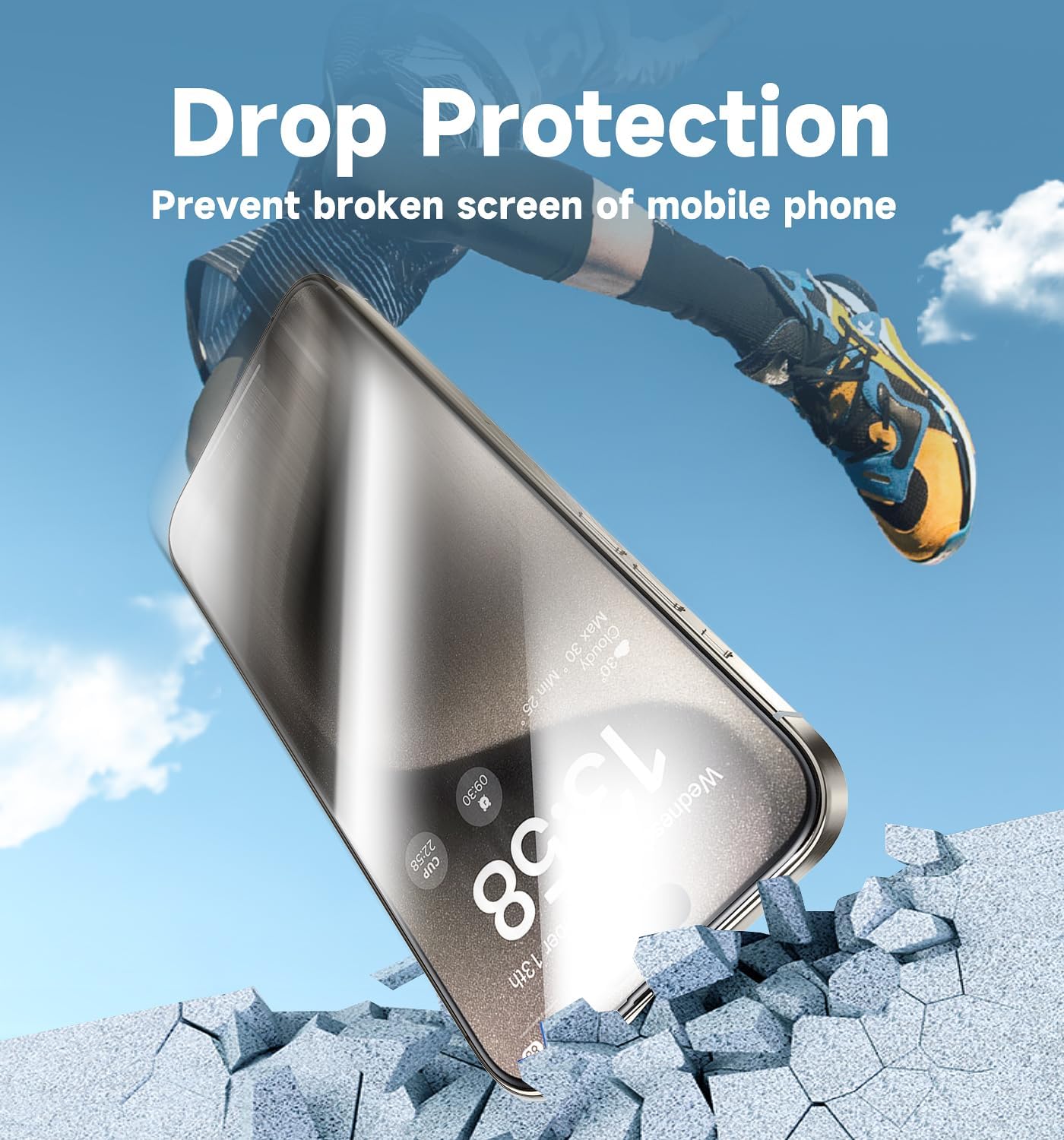 Thumbnail 4 de MAGIC JOHN 2 Pack iPhone 15 Pro Max 6.7in screen protector