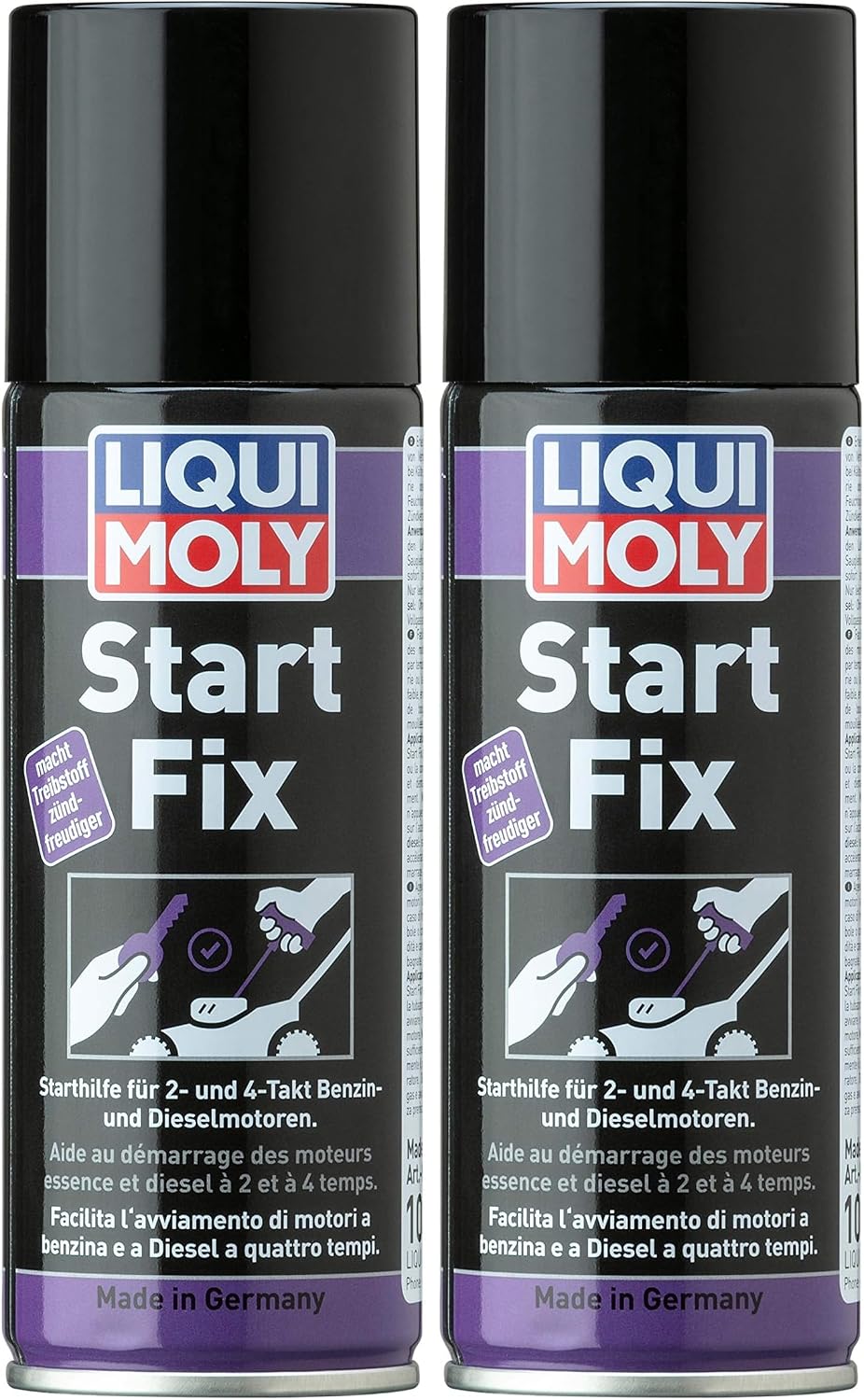 Detalle de LIQUI MOLY Start Fix 200 ml Servicespray – Startkomfort im Winter zuverlässig, schützt Motor und Batterie