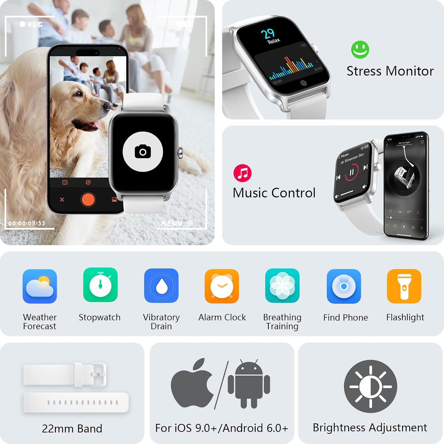 Thumbnail 5 de Answer Smart Watch 1.8" HD screen with Alexa
