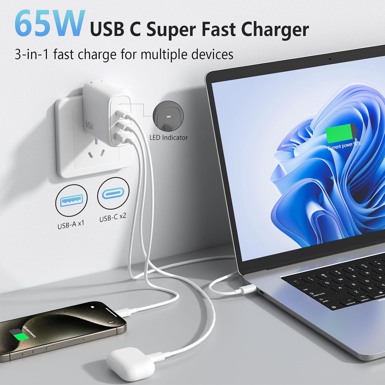 Detalle 2 de 65W GaN USB-C PPS Ladegerät