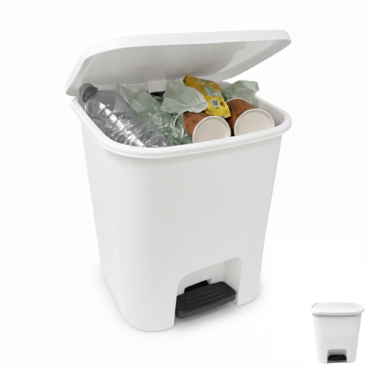 plastific Foot Pedal Bin 18L
