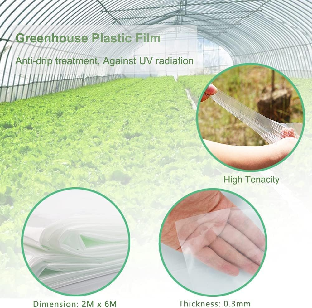 Thumbnail 1 de CYH 2m x 6m Thick Clear Heavy Duty Polythene Sheeting (250mu/1000g)