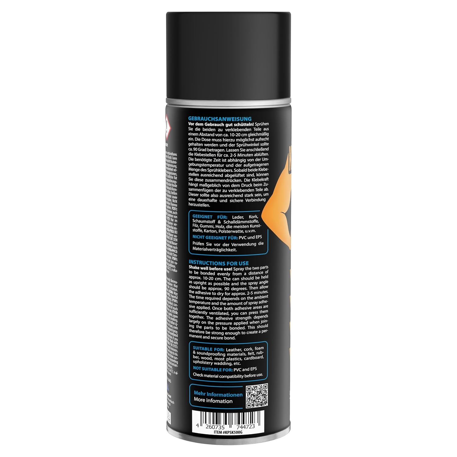 Thumbnail 1 de KRAFTPROTZ Sprühkleber extra stark 500 ml – transparent, hitzebeständig bis +70 °C