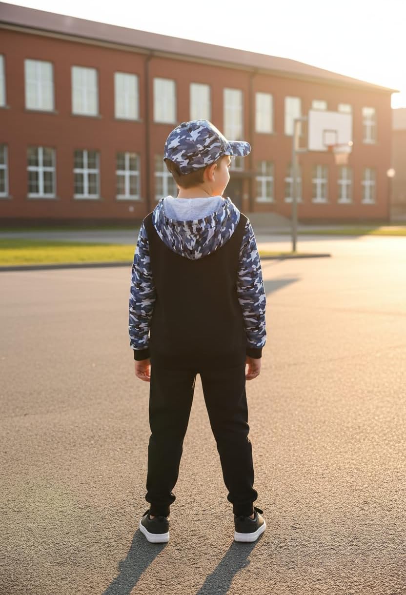 Detalle de Hovershoes Boys Tracksuit Toddler Camouflage Hoodie & Jogger Set