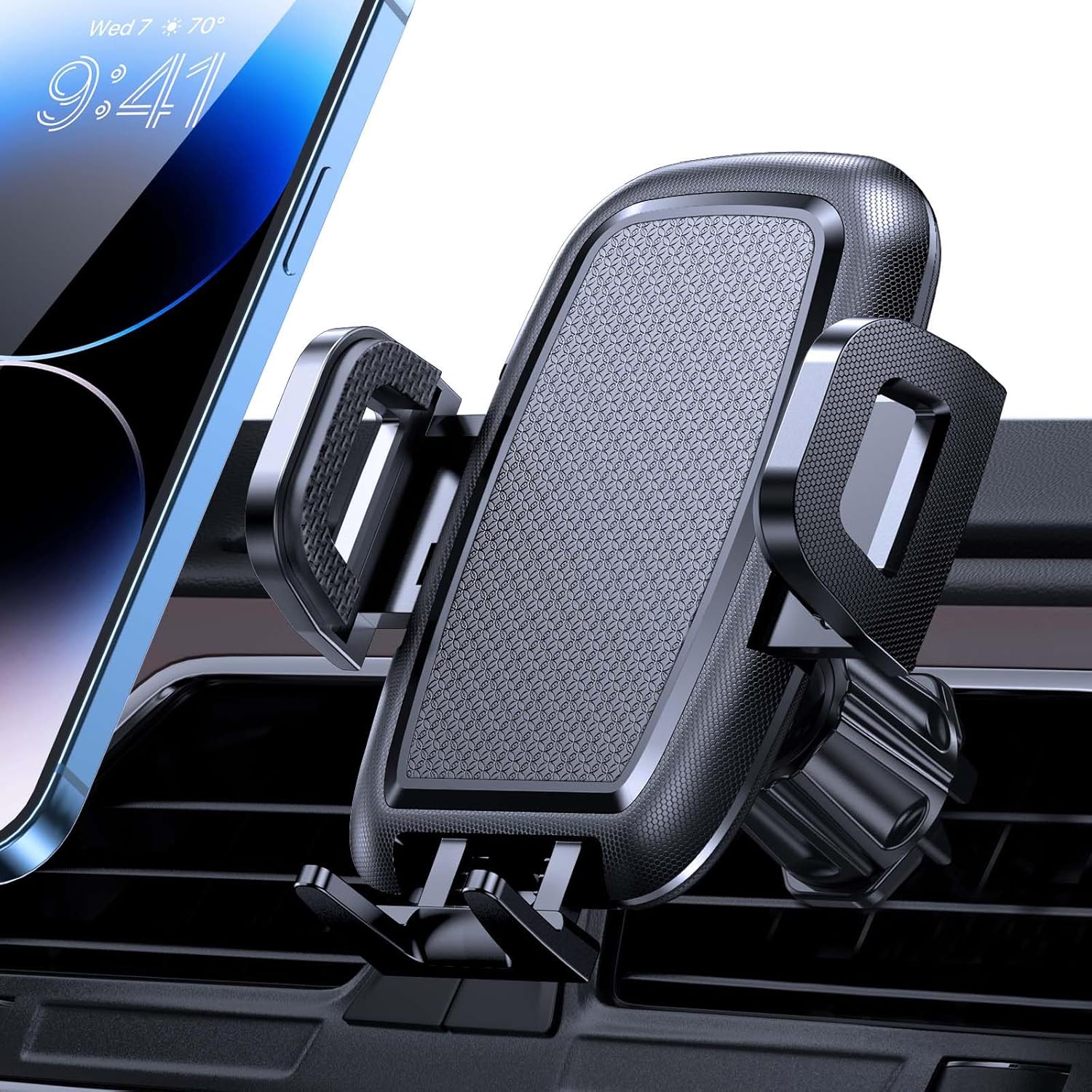 Thumbnail 5 de Miracase 2nd Generation Magnetic Car Phone Holder with Metal Vent Clip (Universal, 360° rotation)
