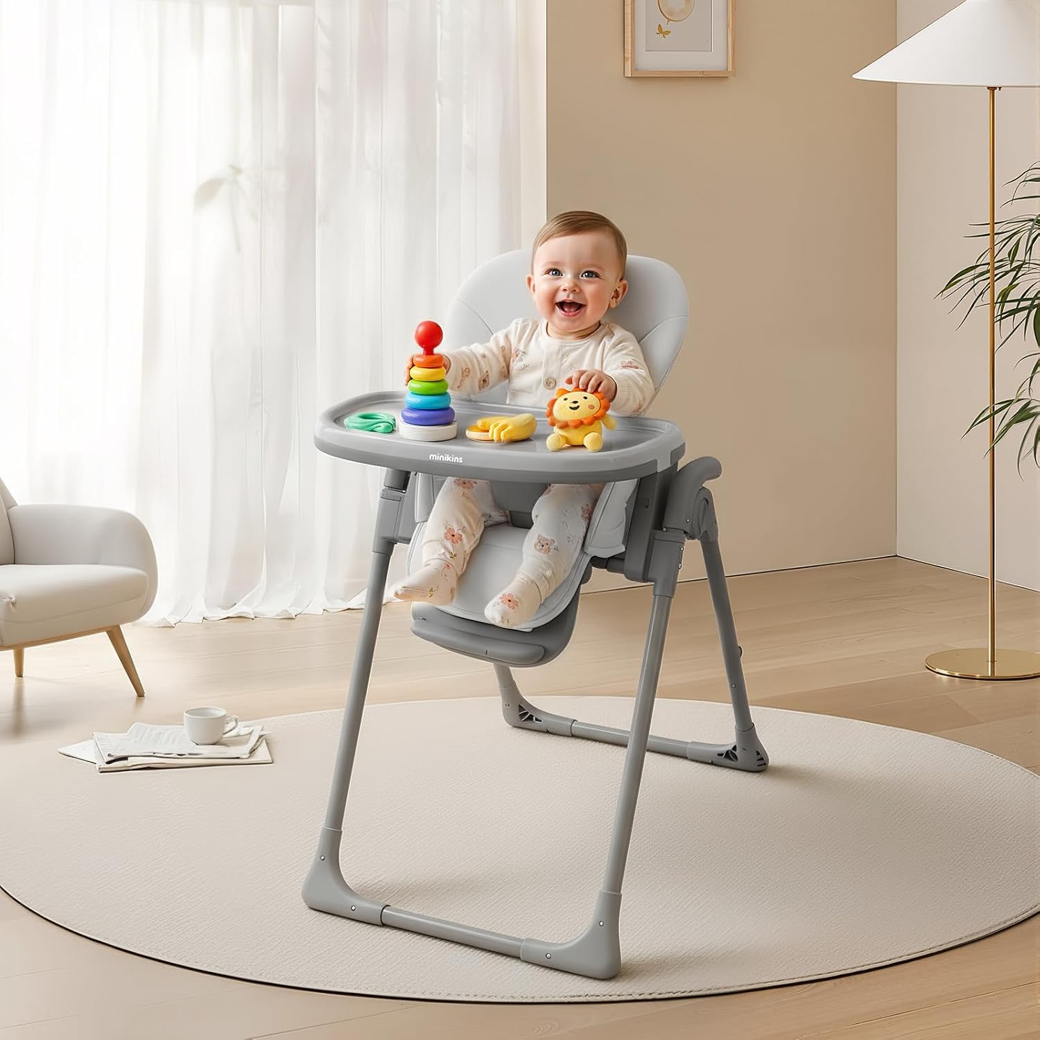 Thumbnail 6 de Minikins High Chair, Gray