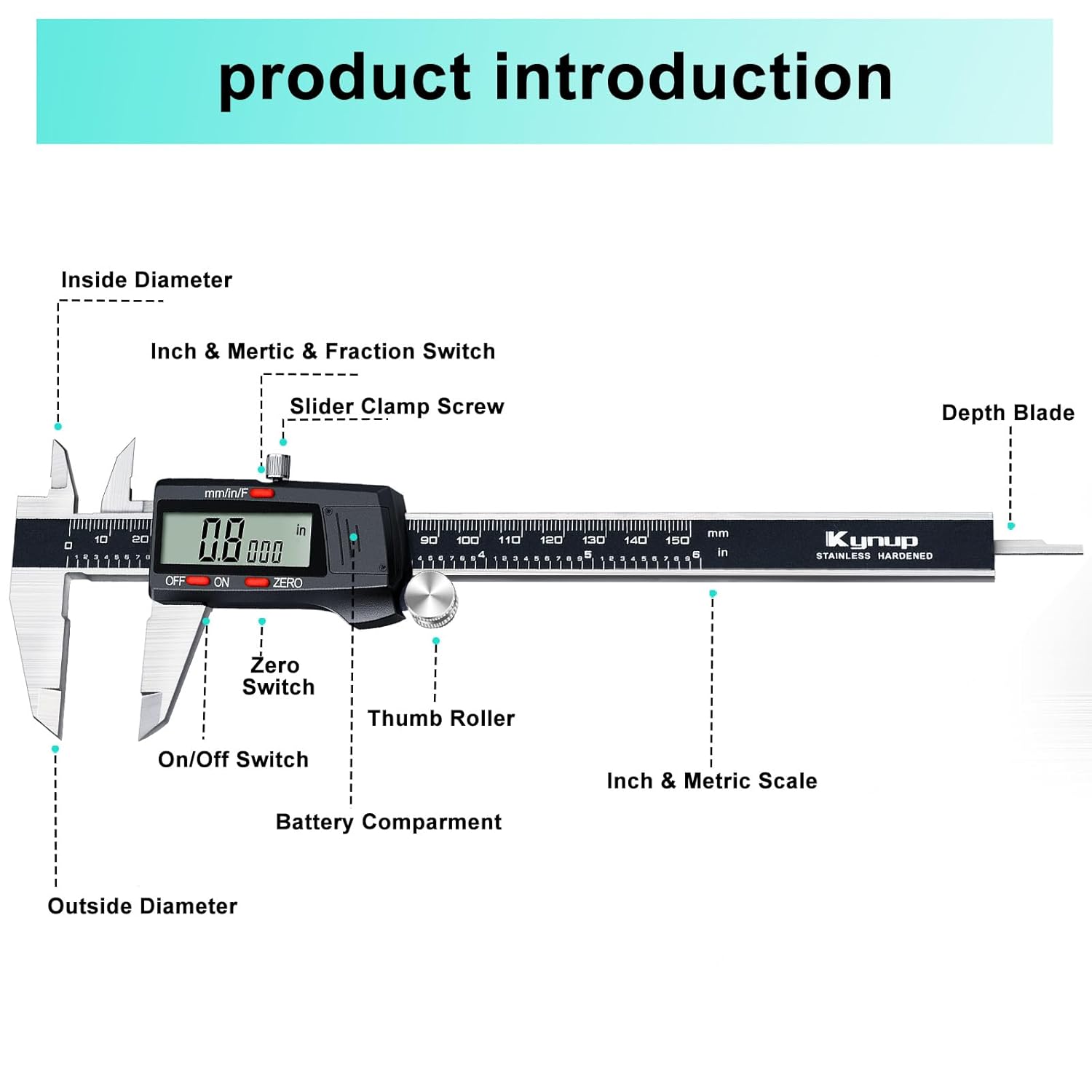 Thumbnail 4 de Kynup Digital Vernier Caliper 150mm