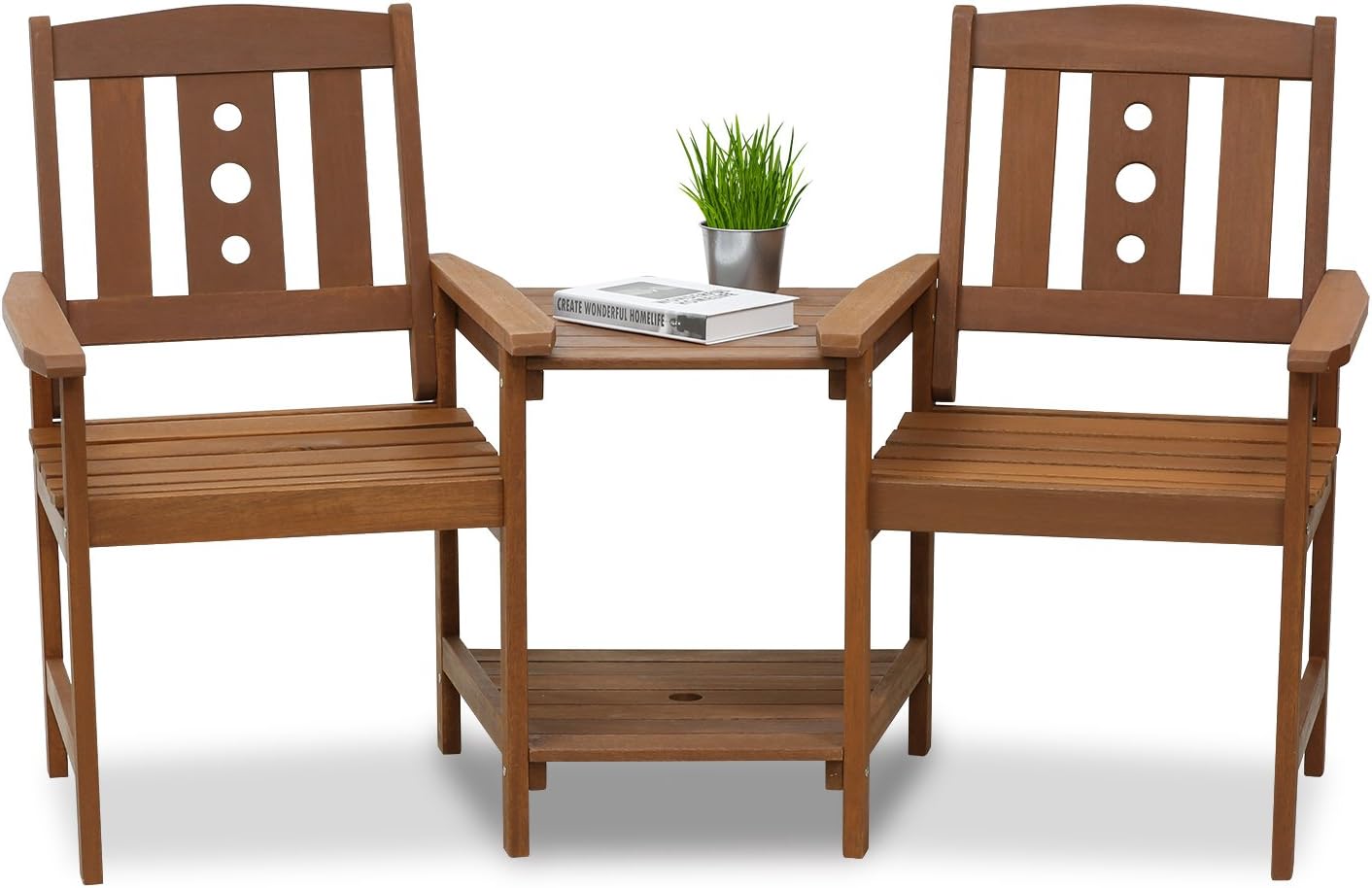 Thumbnail 6 de Furinno TIOMAN Outdoor Dining Set (Jack & Jill bistro set) for patio and garden