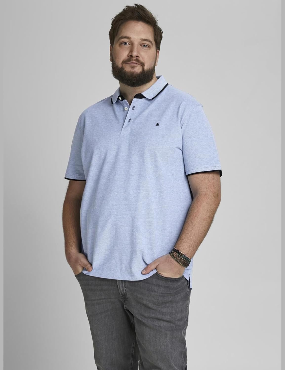 Thumbnail 1 de Jack & Jones Herren Jjepaulos Polohemd mit regulärer Passform (1er Pack)