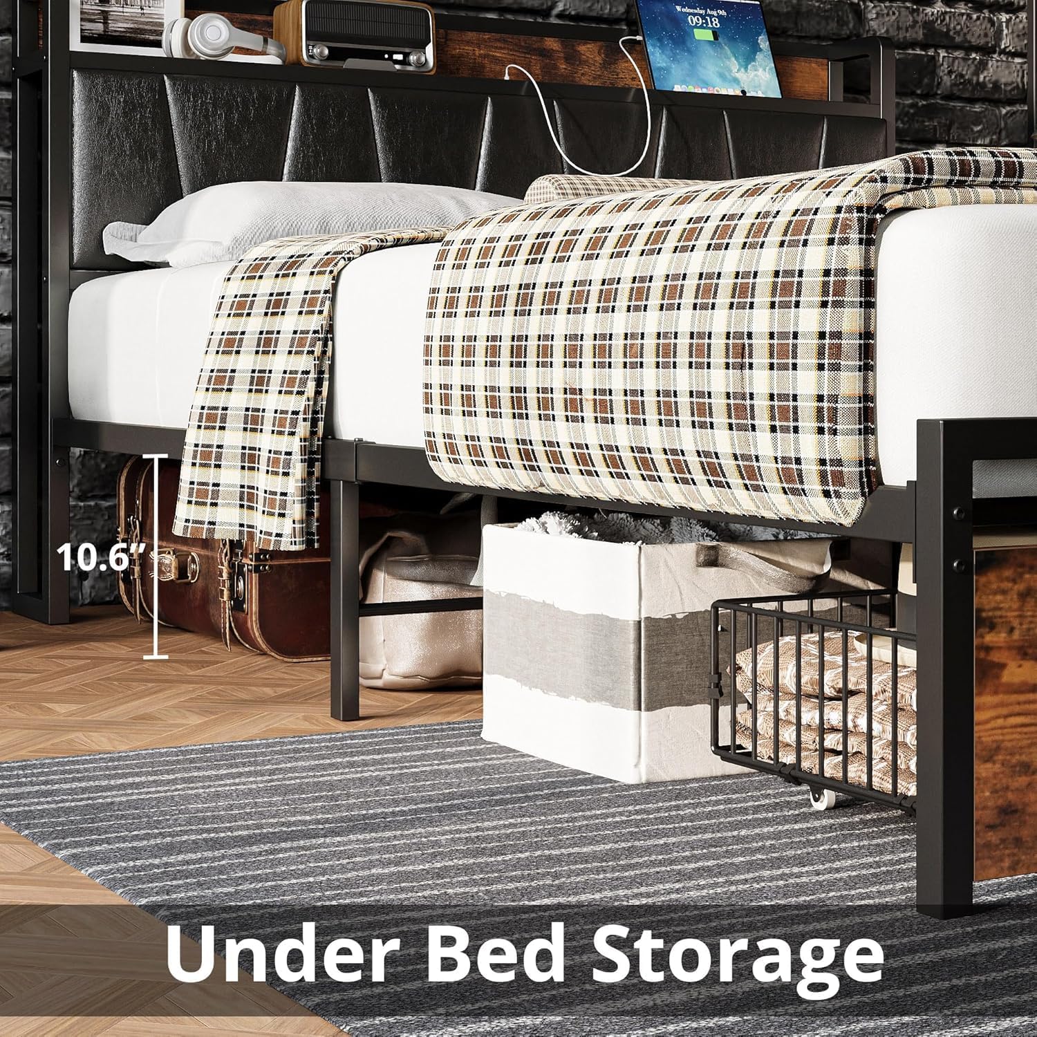 Thumbnail 6 de LIKIMIO Full Size Bed Frame