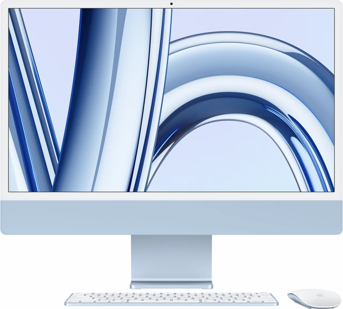 Thumbnail 1 de iMac 24 Zoll (2023) M3 – Blau, 8 GB RAM, 256 GB Speicher