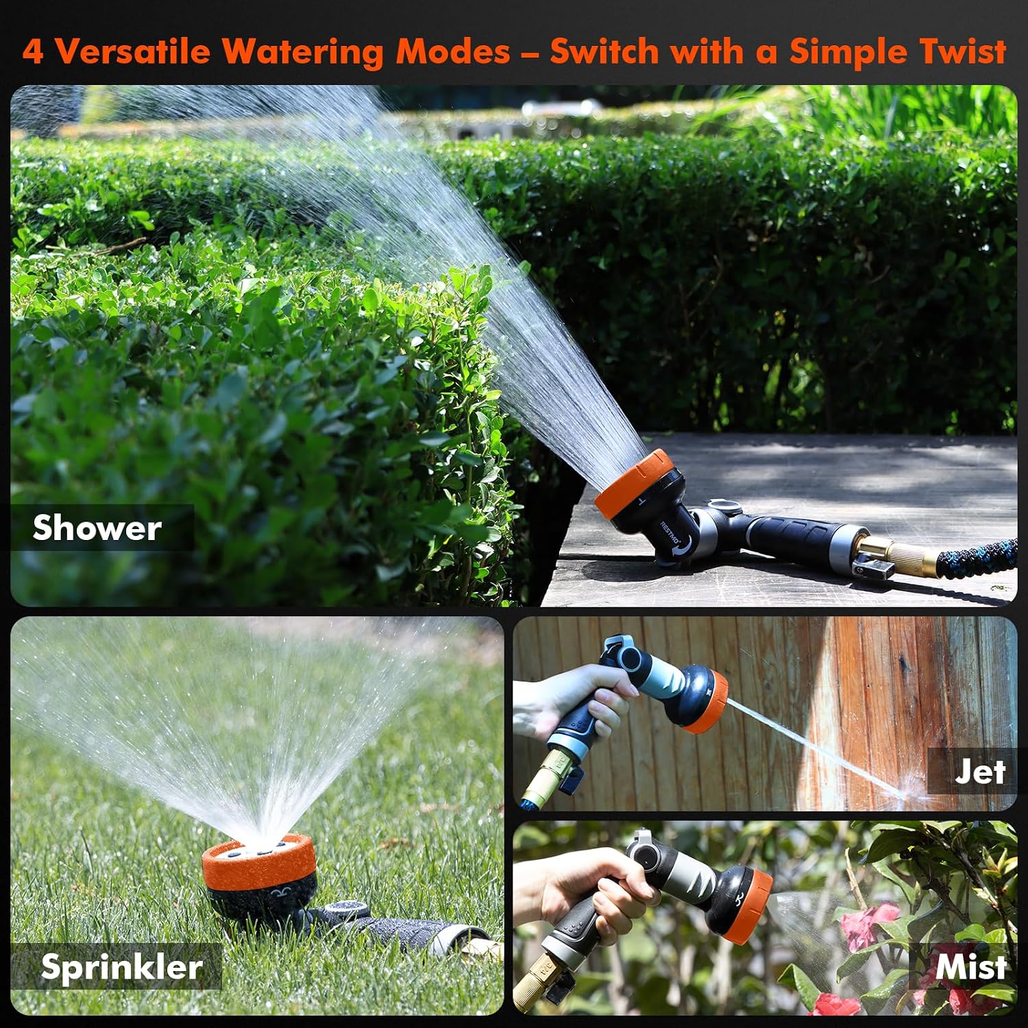 Detalle 2 de RESTMO Garden Hose Nozzle, Zinc Alloy