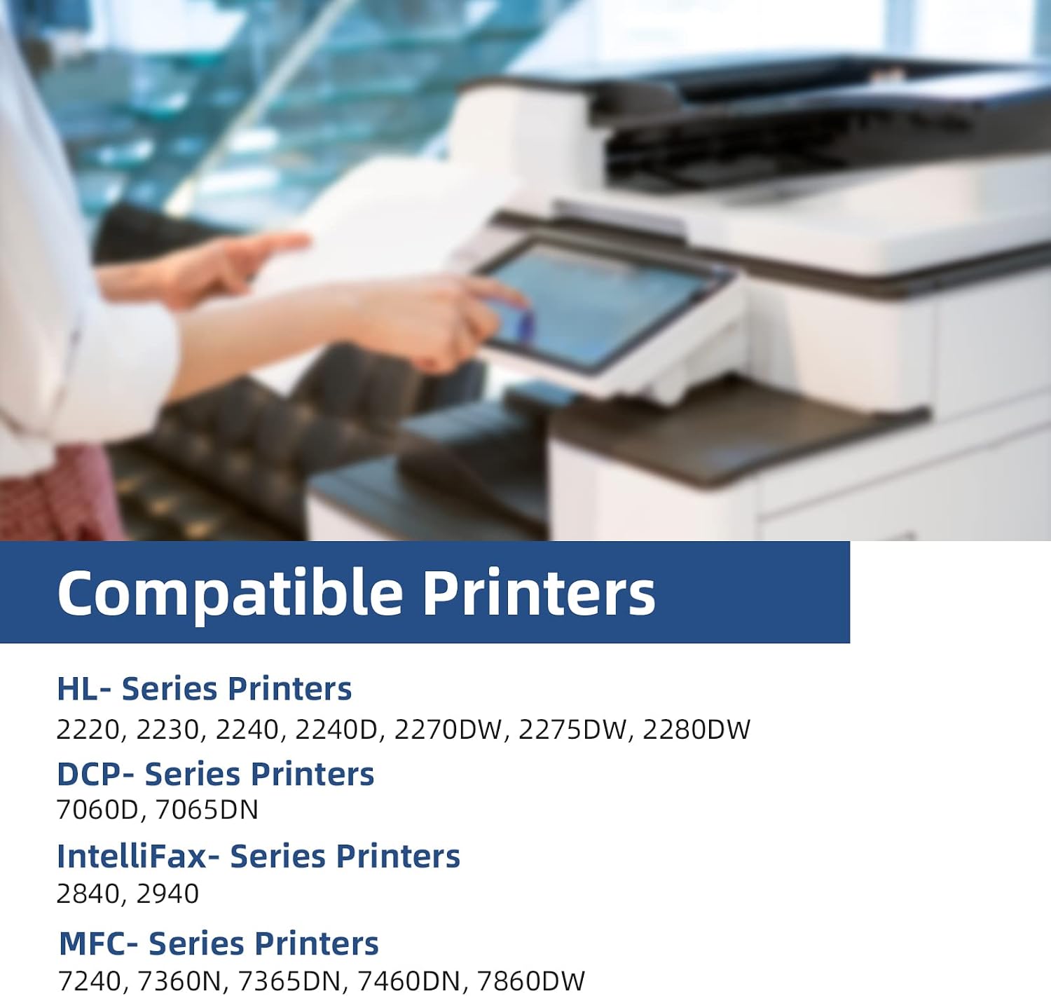 Detalle de Skydo TN450-2B Compatible Black Toner Cartridges, 2-Pack, High Yield