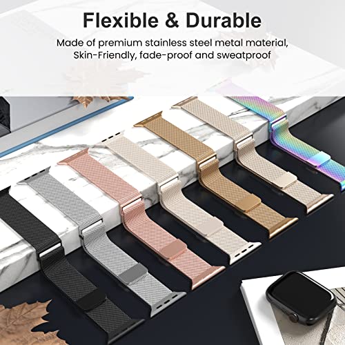 Thumbnail 6 de Higgs Métal Bracelet pour Apple Watch – Bracelet magnétique en acier inoxydable compatible 38–49 mm