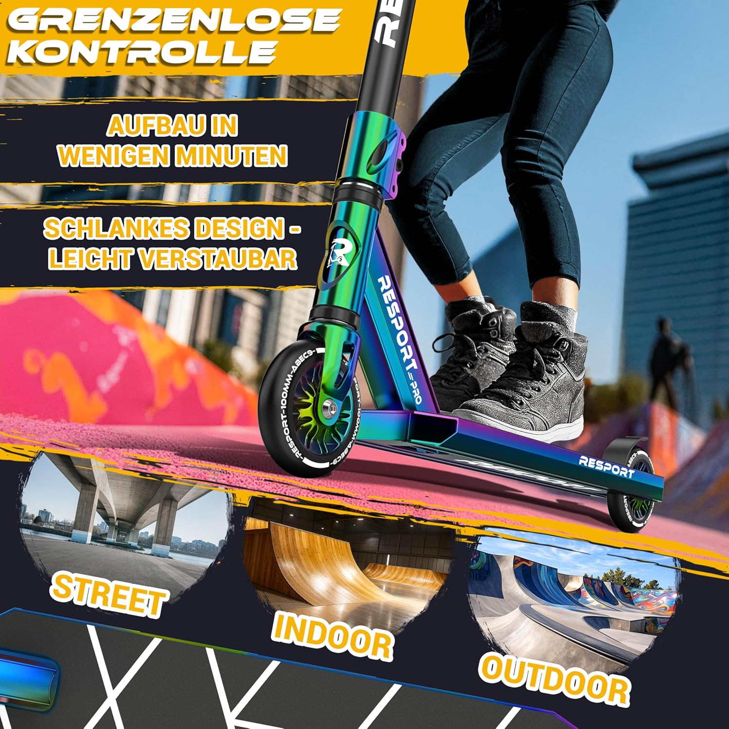 Thumbnail 3 de RE:SPORT REVO PRO Stunt Scooter 110 mm