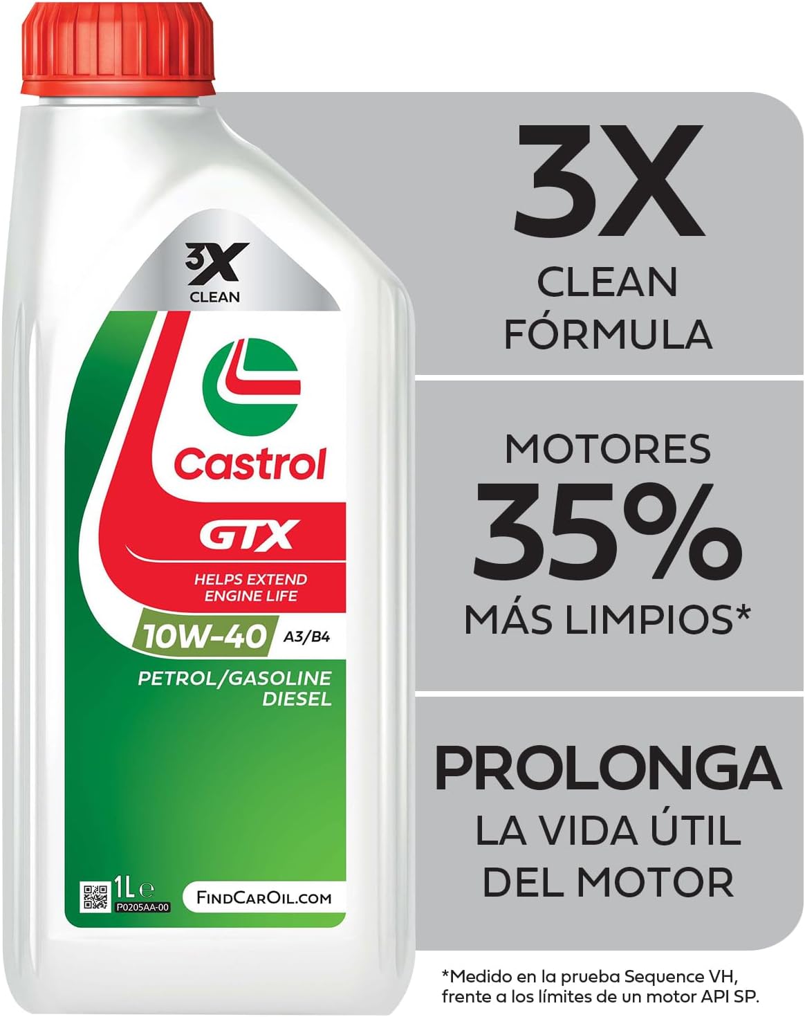 Thumbnail 3 de Castrol GTX 10W-40 A3/B4, 5L — Lubrifiant moteur polyvalent pour essence et diesel