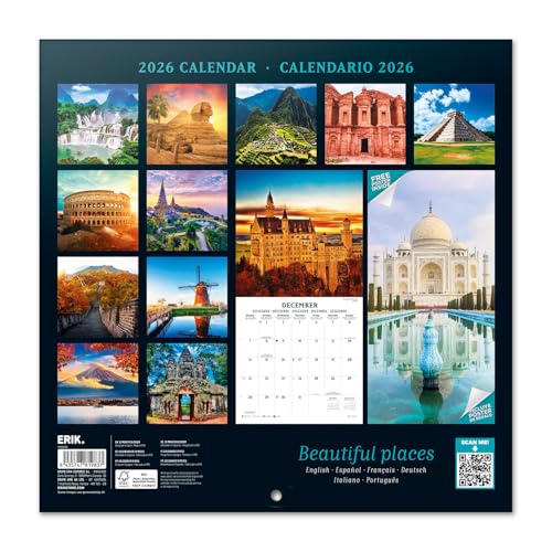 Thumbnail 4 de Grupo Erik Calendario 2026 pared 30x30 cm 🗓️
