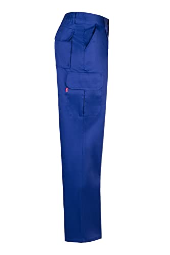 Detalle de VELILLA 345 Pantalón Multibolsillos en color Azulina, Talla 52