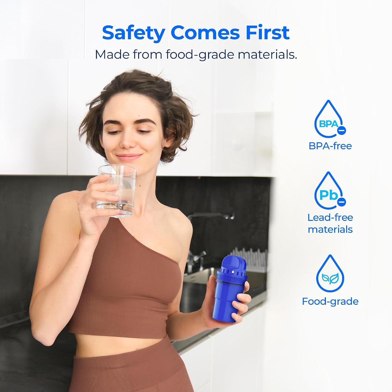 Detalle 2 de Waterdrop Pitcher Water Filter Replacement, 2-Pack
