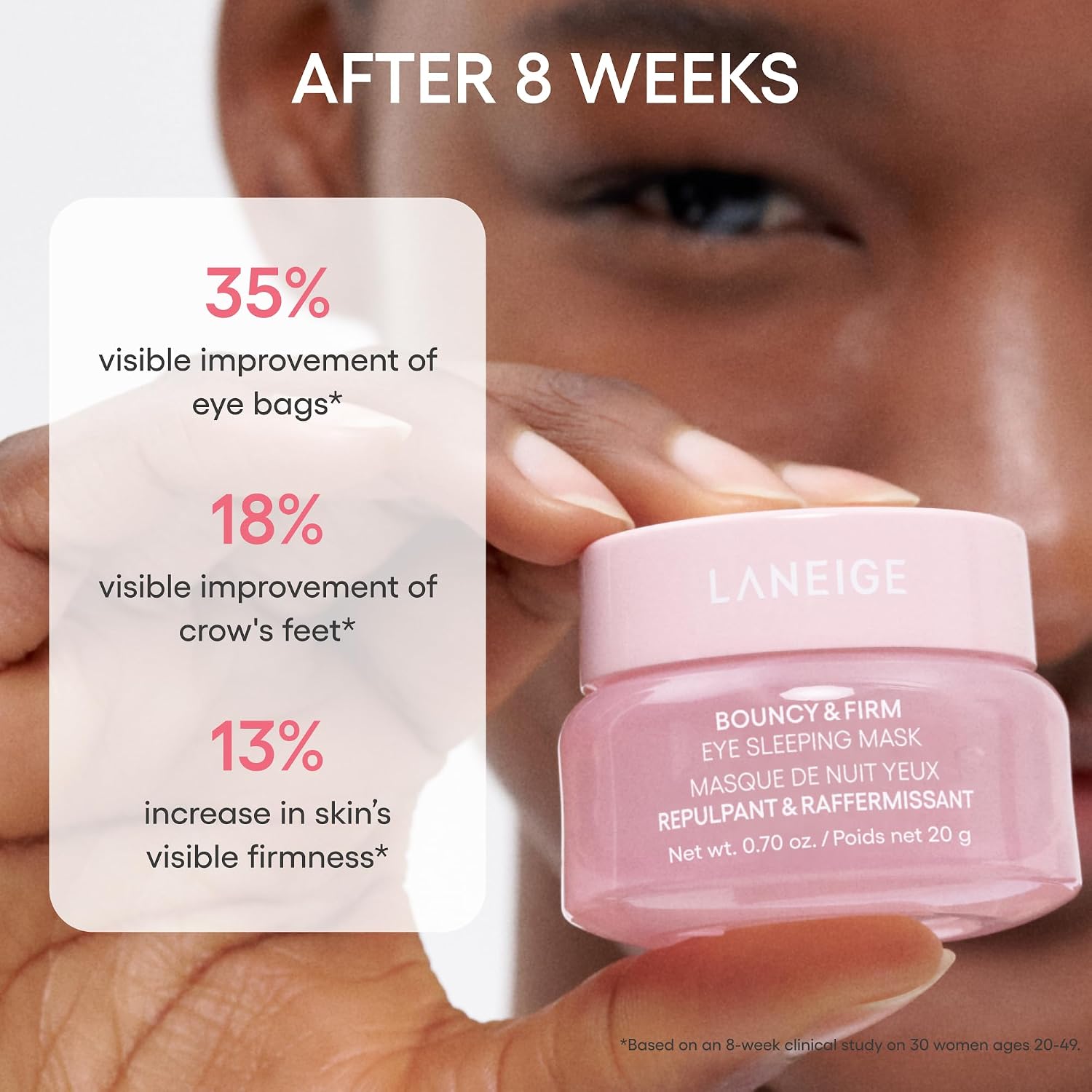 Detalle 2 de LANEIGE Bouncy & Firm Eye Sleeping Mask