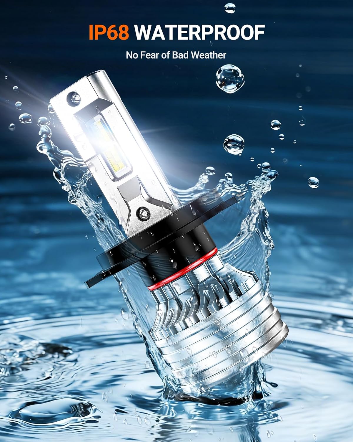 Detalle 2 de SEALIGHT H4 LED Bulbs, 2-Pack