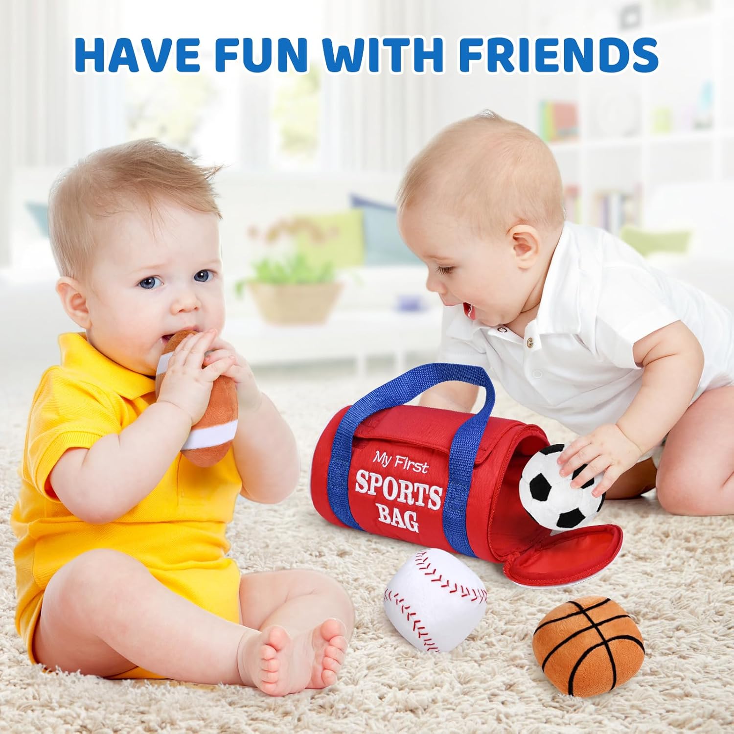 Thumbnail 2 de KMUYSL Baby Toys 0-12 Months: My First Sports Bag Plush Toy