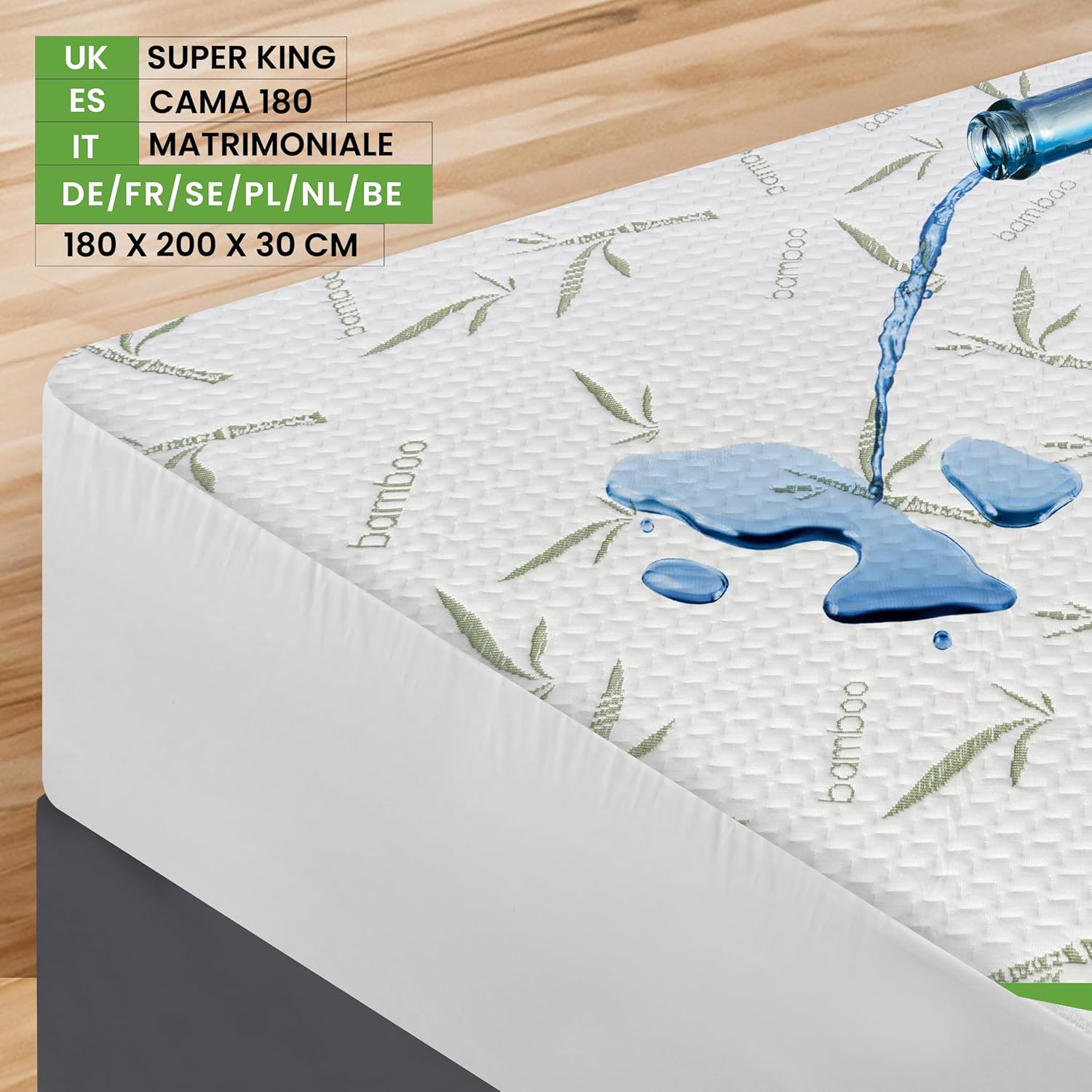 Thumbnail 1 de Utopia Bedding Protège-matelas 180 x 200 x 30 cm