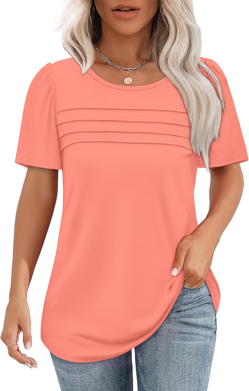 Detalle 2 de Long sleeve sweatshirt for women, side split