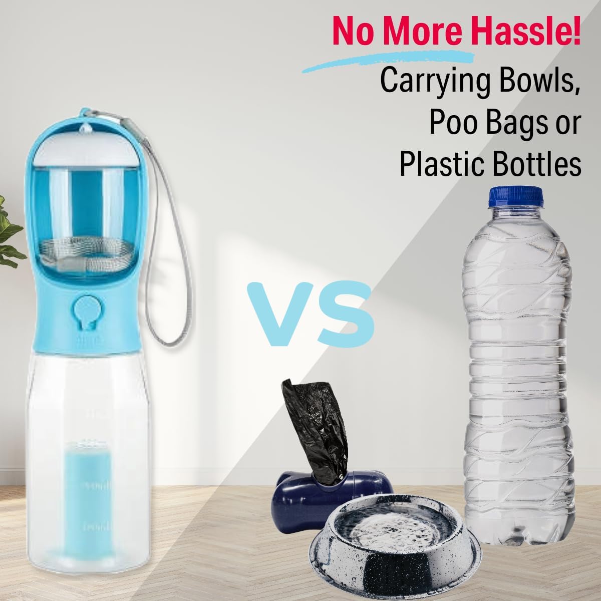 Detalle 2 de PANJAL Portable Dog Water Bottle 600ml