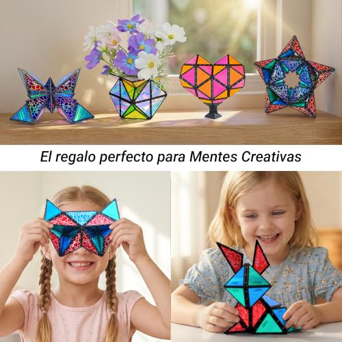 Thumbnail 6 de TOSY Magnet Pyramid Glow: Cubo magnético con 243 imanes y acabado holográfico