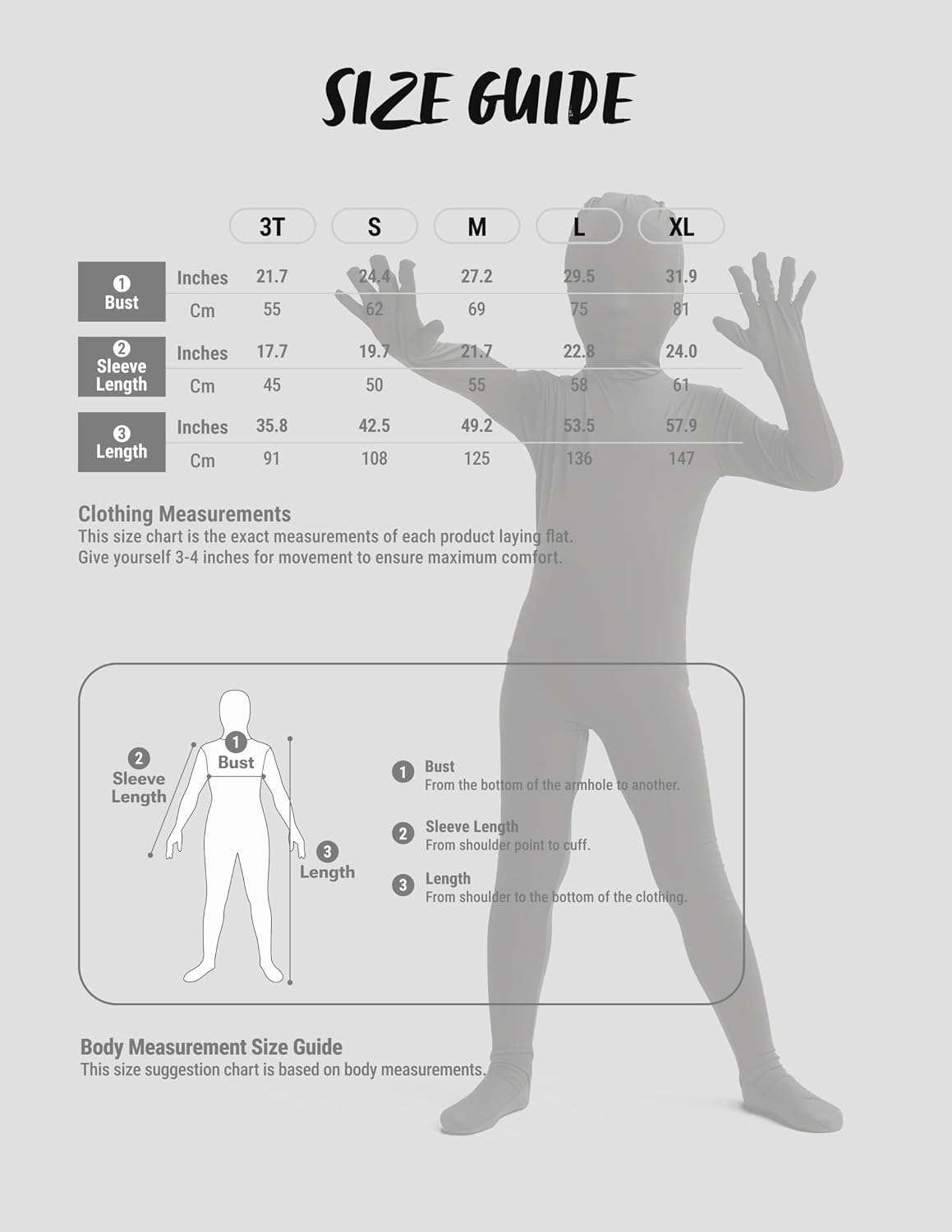 Thumbnail 5 de Spooktacular Creations Boy Shadow Costume, Kids’ Stretchy Halloween Bodysuit
