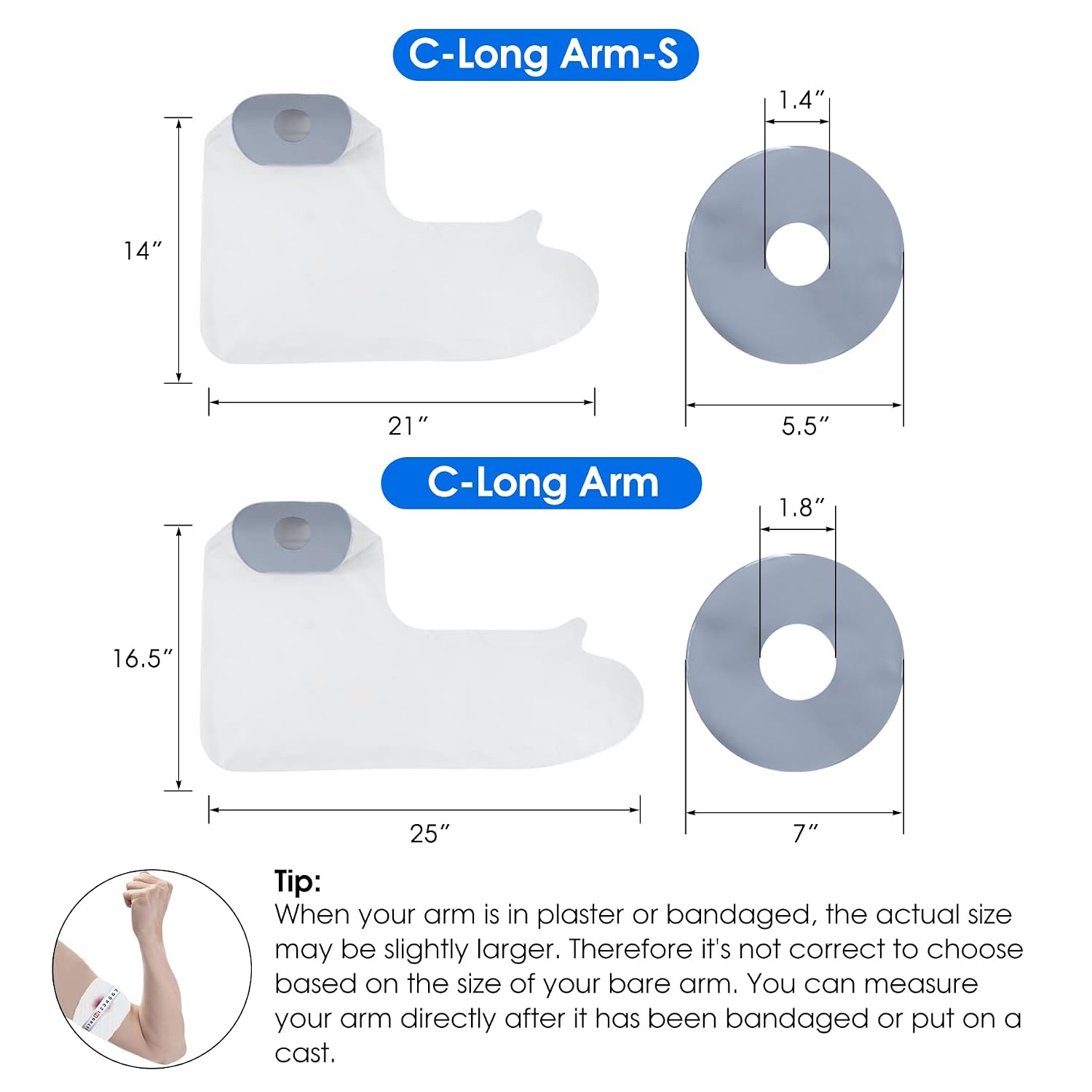 Detalle 2 de COMFYTHERA Large Waterproof Arm Cast Cover