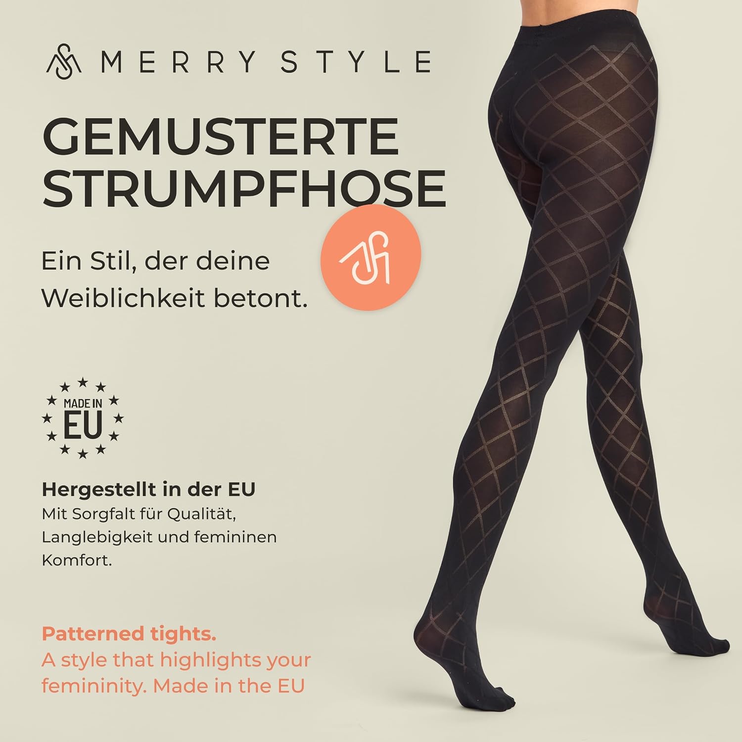 Detalle 2 de Merry Style MS 328 – kryjące rajstopy damskie 60 DEN z technologią Lycra 3D