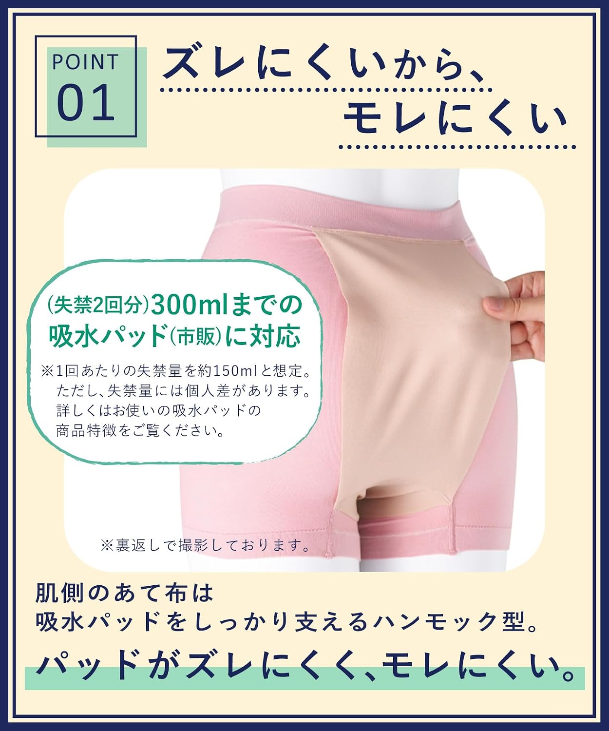 Detalle de ワコール らくラクパートナー DPL202 尿もれパッド専用ショーツ S-L・市販パッド対応