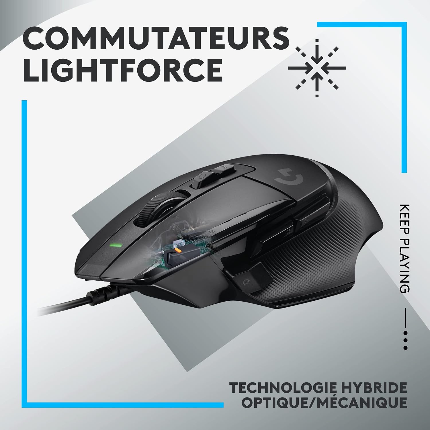 Detalle de Logitech G502 X – Souris Gaming Filaire de précision réinventée