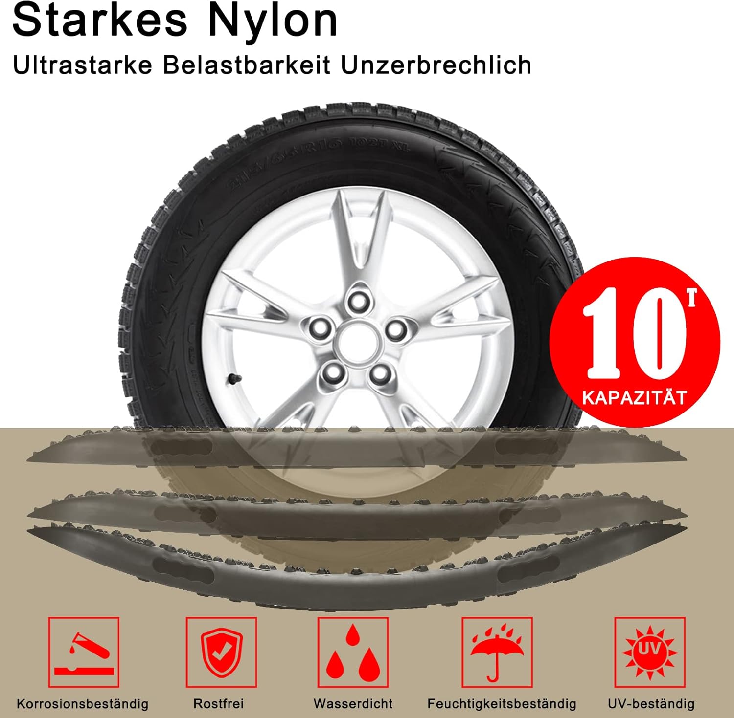 Thumbnail 4 de Lospitch Anfahrhilfe 10T Recovery Board für Geländewagen 🚗