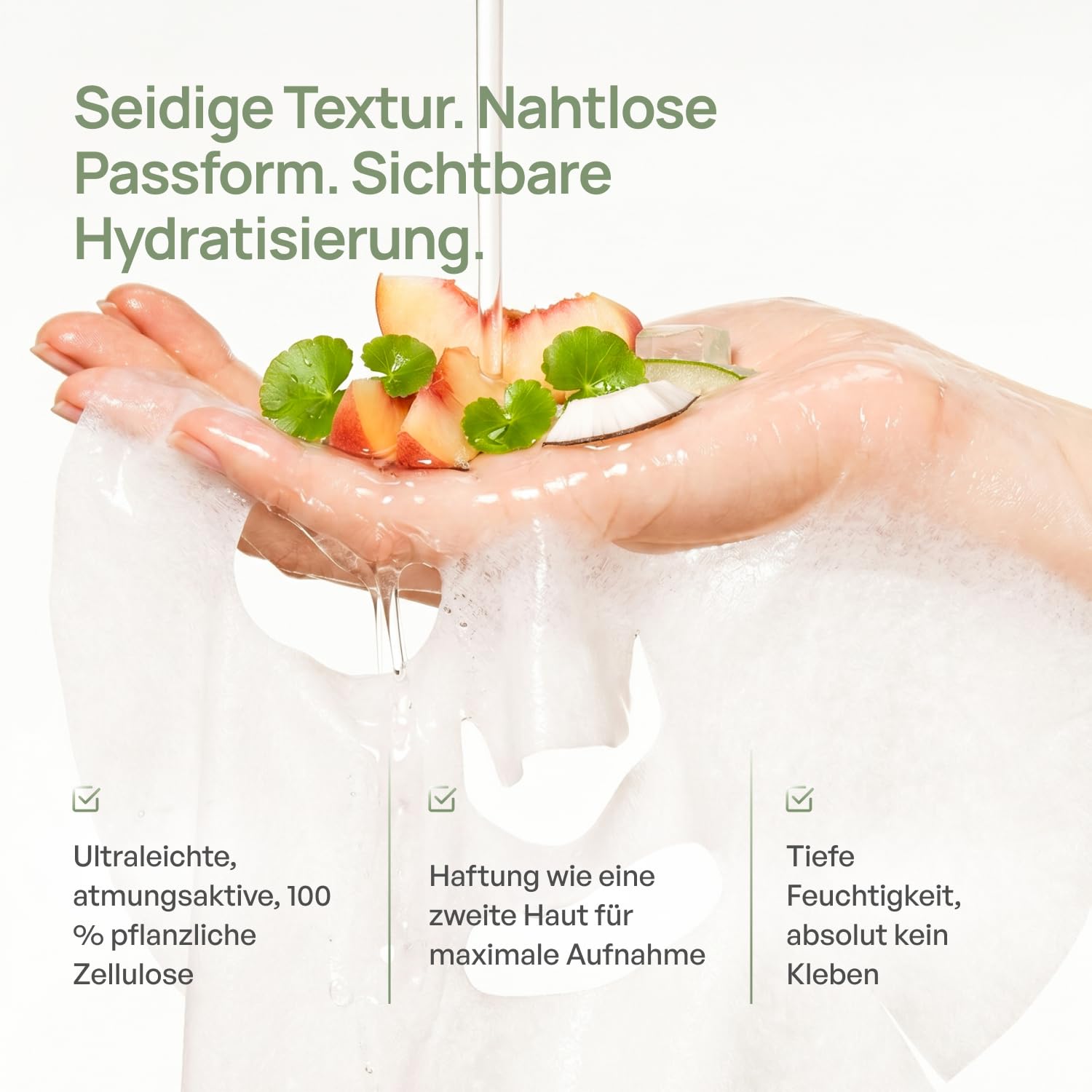 Thumbnail 3 de PLANTIFIQUE Koreanische Gesichtsmaske 5-Pack – Hydrierende Masken mit Superfoods & Hyaluronsäure