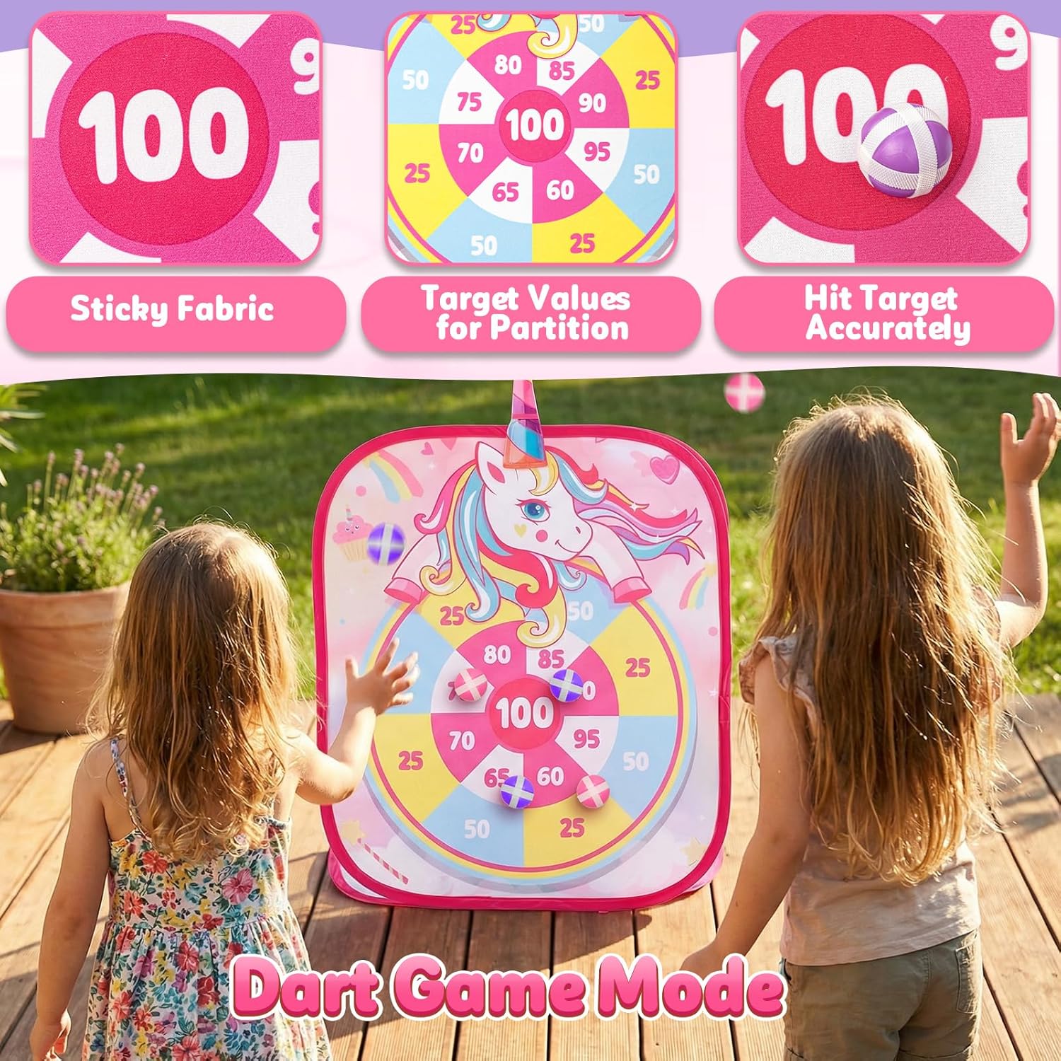 Detalle 2 de Bean Bag Toss Cornhole Set for Kids Age 3