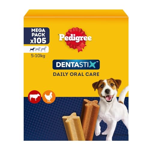 Detalle de Pedigree Dentastix Snack per l'igiene orale per Cane Piccolo 5-10 kg – 105 pezzi
