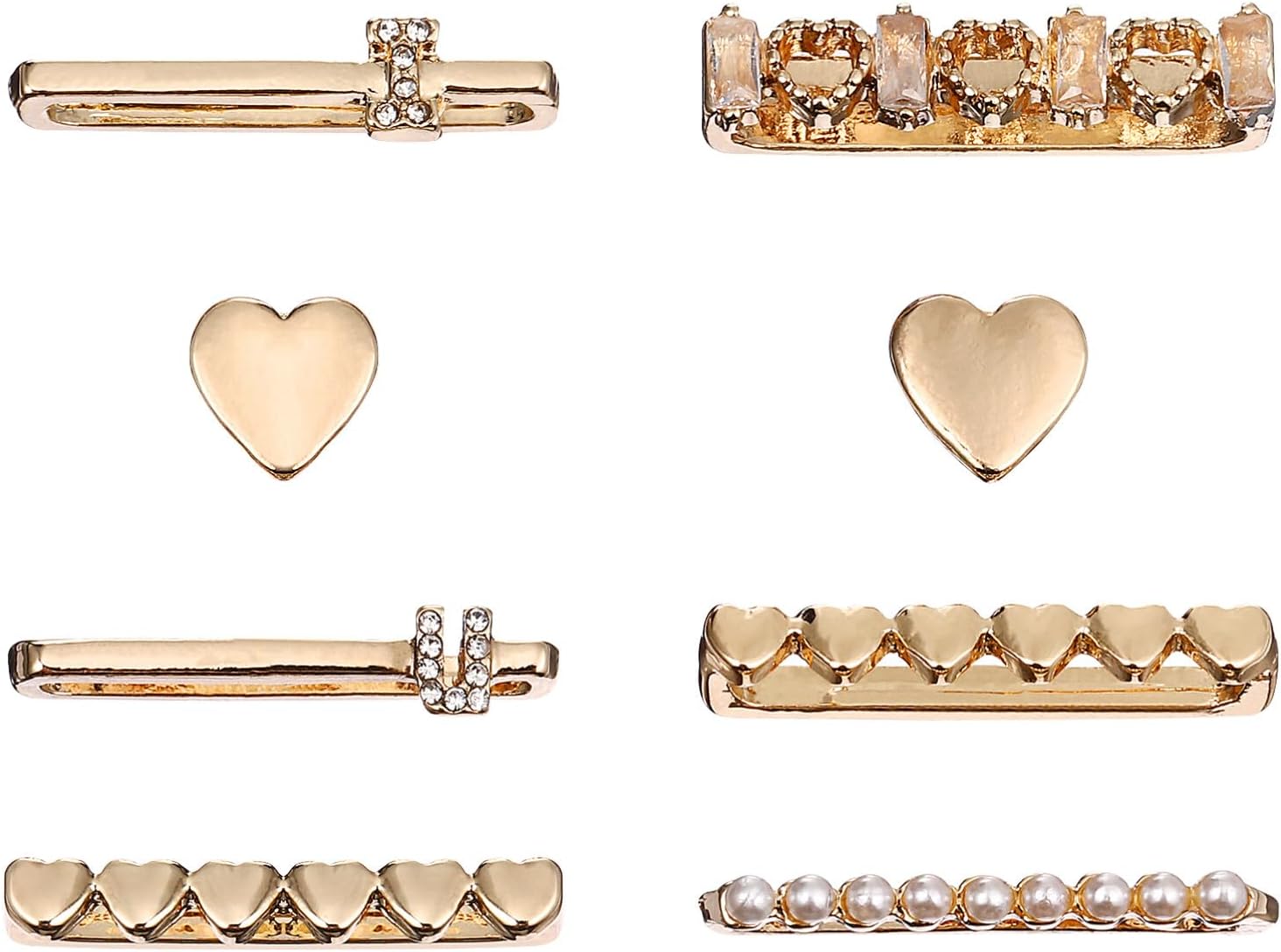 Thumbnail 1 de Hemobllo Watch Strap Charms: 8 Pcs Metal Rings for Personalised Smartwatch Bands