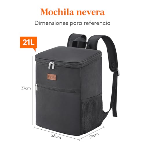 Thumbnail 7 de Lifewit Mochila Nevera 24L (30 latas): térmica portátil impermeable para playa, picnic y trabajo